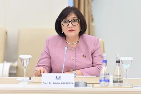 Sahibə Qafarova bolqarıstanlı həmkarı ilə görüşüb