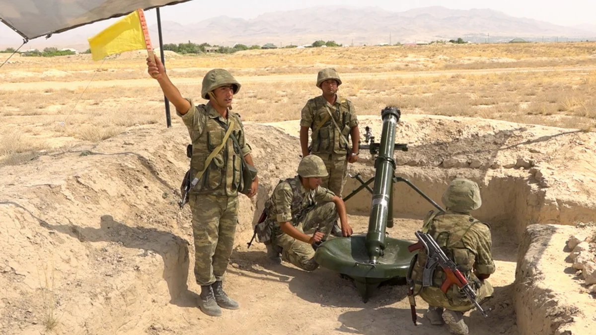 Əlahiddə Ümumqoşun Ordunun minaatan bölmələrində döyüş hazırlığı məşğələləri keçirilir