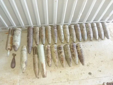 Ağstafada 26 ədəd partlamamış hərbi sursat tapılıb