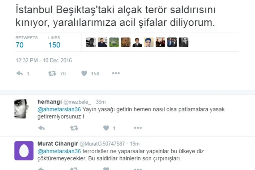 Türkiyənin nəqliyyat naziri İstanbuldakı partlayışı terror aktı adlandırıb