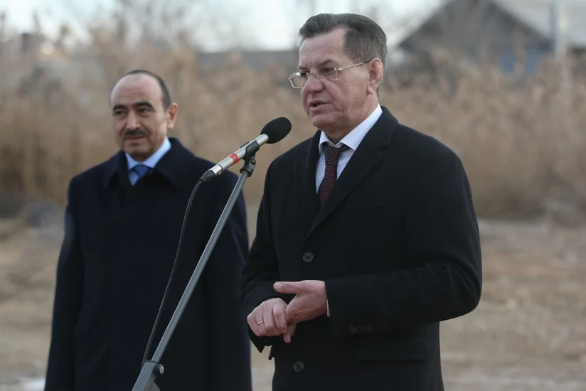 Həştərxanda Azərbaycan Biznes Mərkəzinin təməli qoyulub - FOTO