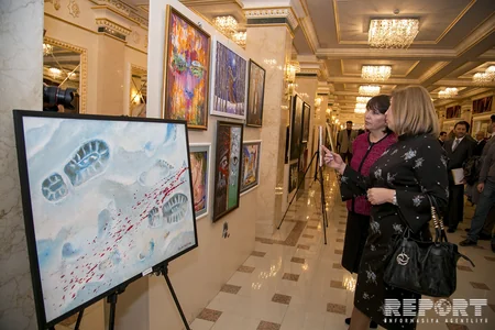 Qarabağın səsi adlı rəsm əsərlərinin sərgisi və ədəbi-bədii tədbir keçirilib