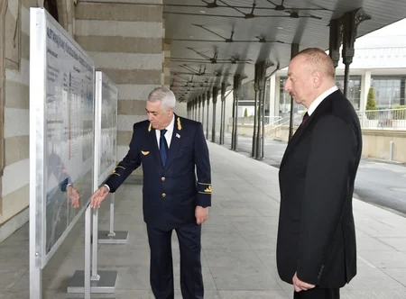 President Ilham Aliyev viewed passenger train to run on Baku-Tbilisi- Kars railway route