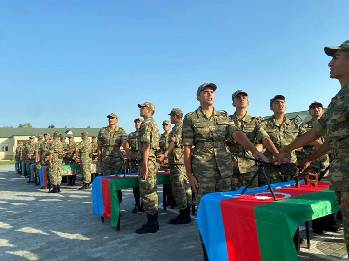 Azərbaycan Ordusunda gənc əsgərlərin andiçmə mərasimləri keçirilib