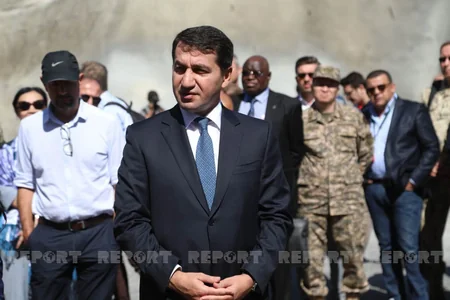 Foreign diplomats view works done on Ahmadbayli-Fuzuli-Shusha highway 