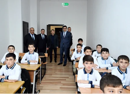 Fərid Qayıbov Zaqatala Olimpiya İdman Kompleksinə baxış keçirib
