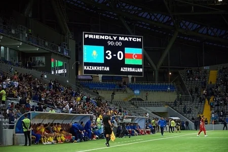 Azərbaycan milli komandası yoldaşlıq görüşündə Qazaxıstana məğlub olub