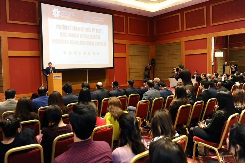 Bakıda Prezident İlham Əliyevin siyasəti: milli-mənəvi dəyərlərimizin qorunması və multikultural dəyərlər mövzusunda konfrans keçirilib