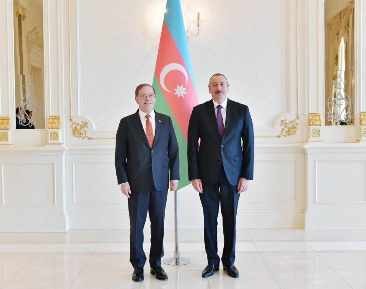 President Ilham Aliyev receives credentials of incoming U.S. ambassador