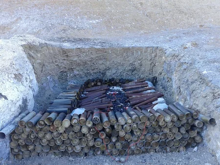 Xızıda 22 ədəd partlamamış hərbi sursat tapılıb