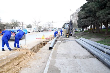 Bakının Yeni Günəşli qəsəbəsinin qaz kəmərləri əsaslı təmir edilir