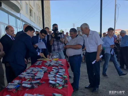 Abşeronda 60 şəhid ailəsinə və Qarabağ müharibəsi əlilinə mənzillər təqdim edilib