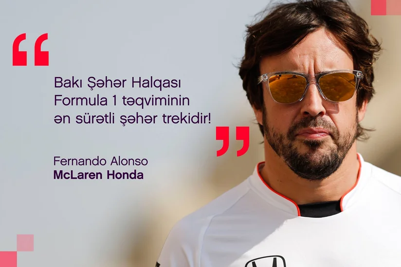 Fernando Alonso: Bakı Formula 1 yarışlarına ev sahibliyi etmək üçün əla seçimdir