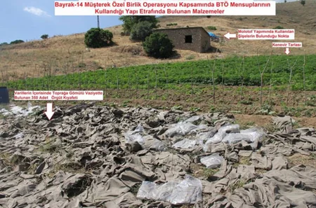 Diyarbəkirdə PKK-ya aid 3 mağara və 16 yeraltı sığınacaq aşkarlanıb