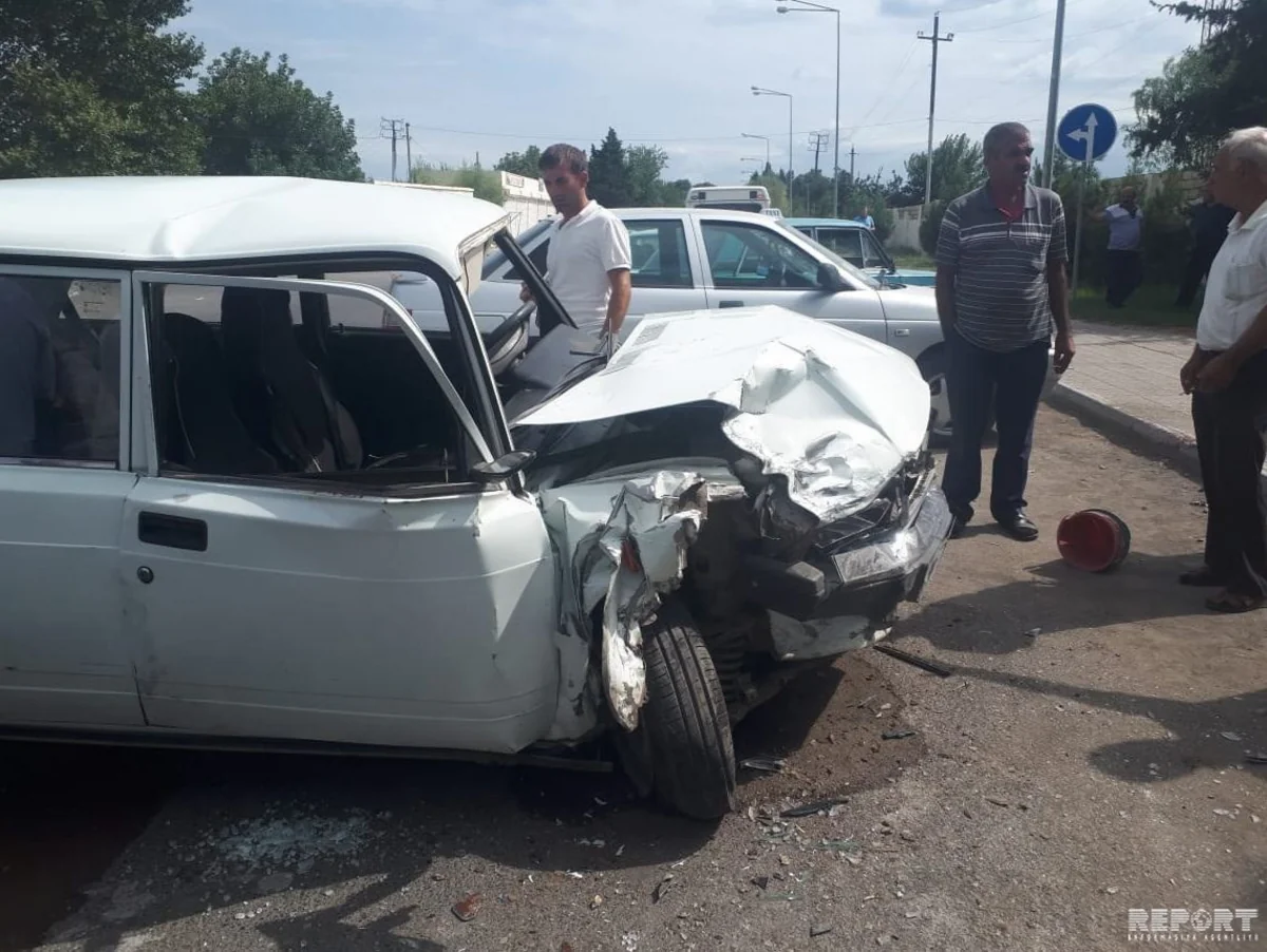 В Барде столкнулись два автомобиля, есть раненые - ФОТО
