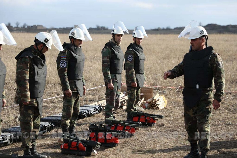 Хачынчайское водохранилище в Агдаме полностью очищено от мин