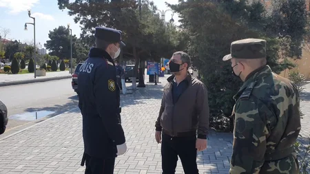 Sumqayıtda karantin rejimini pozan yüzə yaxın şəxs cərimələndi