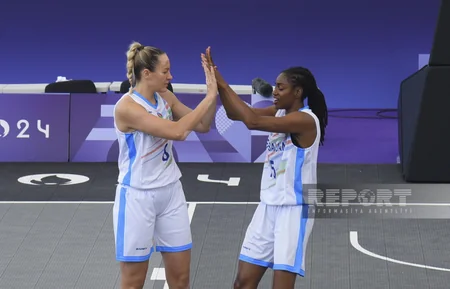 Paris-2024: Azərbaycanın qadınlardan ibarət 3x3 basketbol millisi növbəti görüşünə çıxıb - YENİLƏNİB - 2