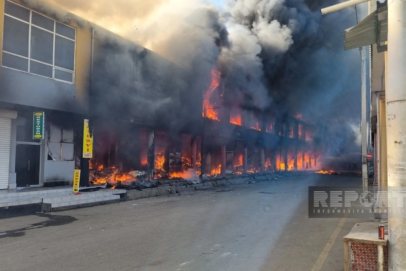 Masallı bazarındakı yanğında 7 nəfər xəsarət alıb - VİDEO - YENİLƏNİB-4