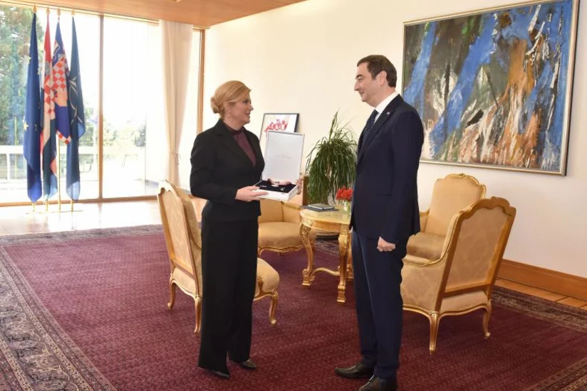 Azərbaycan səfiri Xorvatiyanın ali ordeni ilə təltif olunub