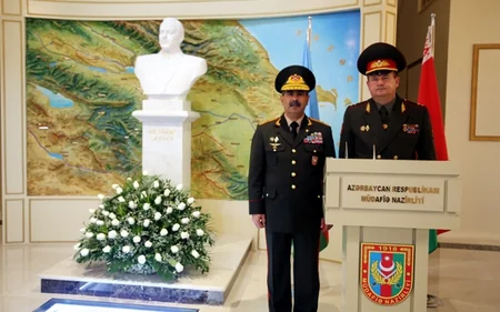 Между министерствами обороны Азербайджана и Беларуси подписан план сотрудничества на 2017 год
