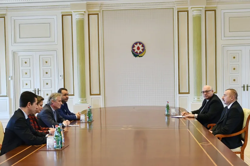 President Ilham Aliyev receives Senior Executive VP of Thales International