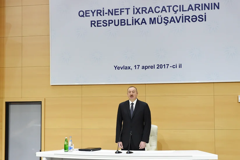Prezident İlham Əliyevin sədrliyi ilə Yevlaxda qeyri-neft ixracatçılarının respublika müşavirəsi keçirilib - YENİLƏNİB-2