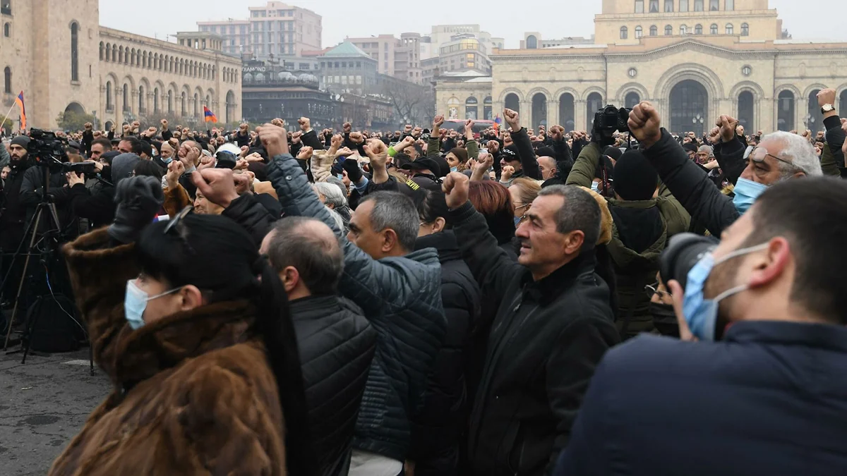 Another anti-government protest taking place in Yerevan