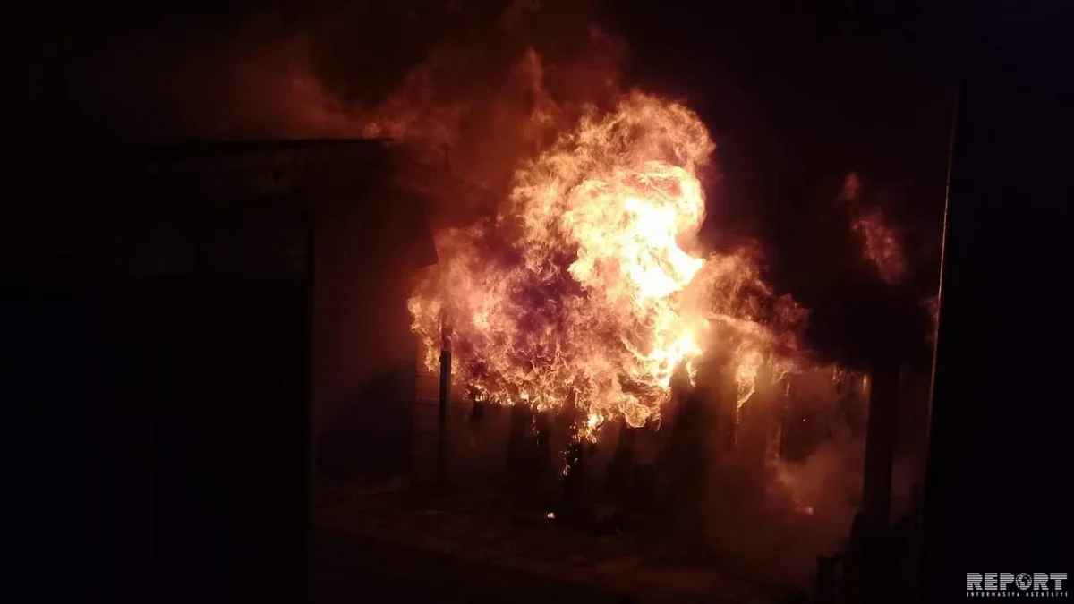 Qubada Rusiya Federasiyası vətəndaşının evi yanıb - FOTO