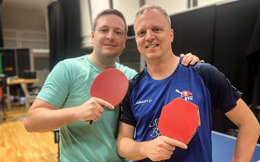 Swedish table tennis players set world record of longest ping-pong duel