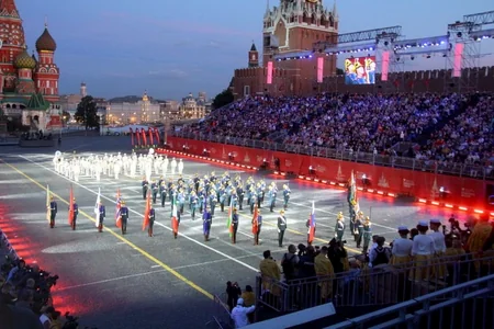 Azerbaijan Military Band takes part in Spasskaya Tower international military music festival