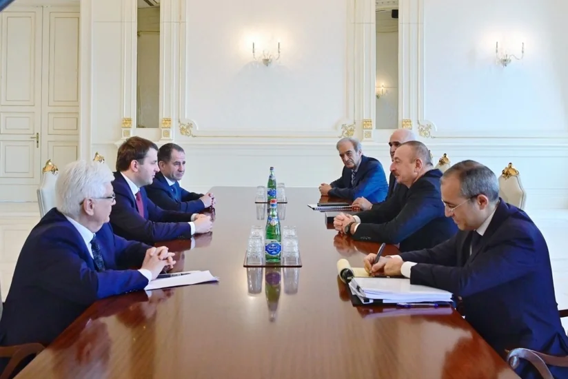 President Ilham Aliyev received delegation led by Russian minister of economic development
