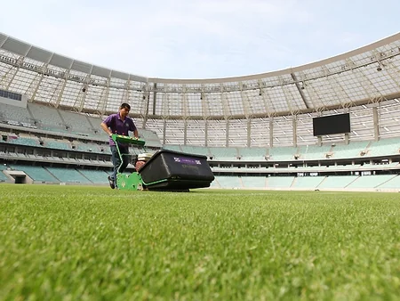 Bakı Olimpiya Stadionu Azərbaycan-İtaliya matçına hazırlanır