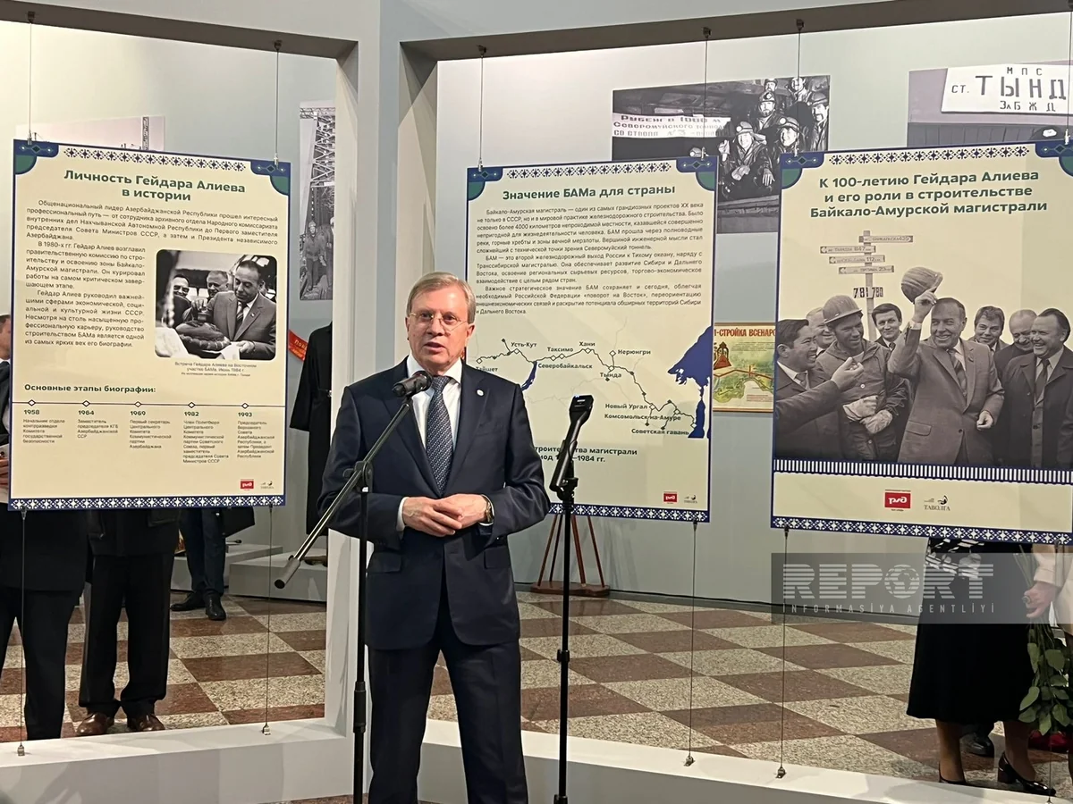 Rusiyanın nəqliyyat naziri: “Heydər Əliyev tarixə əbədi düşüb”
