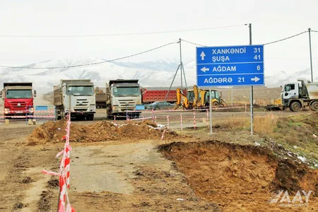 Qarabağda icra edilən yol layihələri ilə bağlı son vəziyyət açıqlanıb