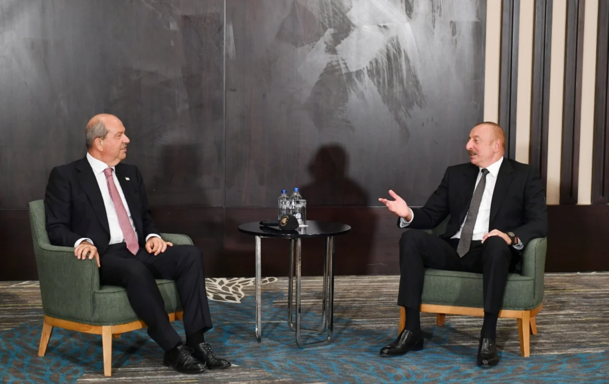 İlham Əliyev Konyada Şimali Kipr Türk Respublikasının Prezidentini qəbul edib
