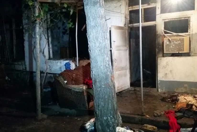 ​Bərdədə məcburi köçkünün yaşadıgı ev yanıb - FOTO
