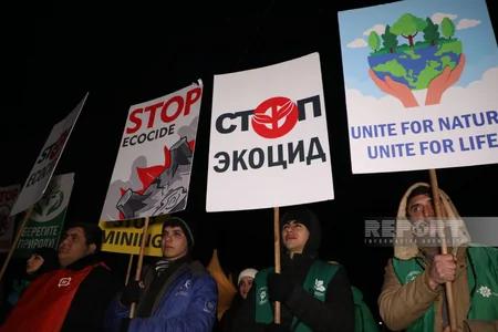 Акция на дороге Ханкенди-Лачын продолжается, протестующие требуют положить конец экотеррору