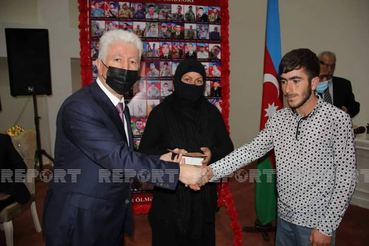 Cəlilabadda şəhid ailələrinə və qazilərə medallar təqdim olunub