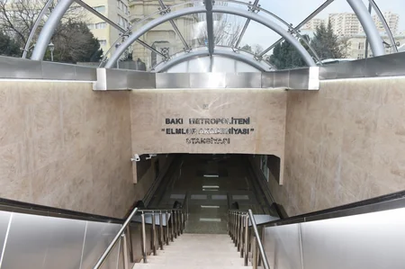 ​Prezident metronun “Elmlər Akademiyası” stansiyasının ikinci çıxışının açılışında iştirak edib