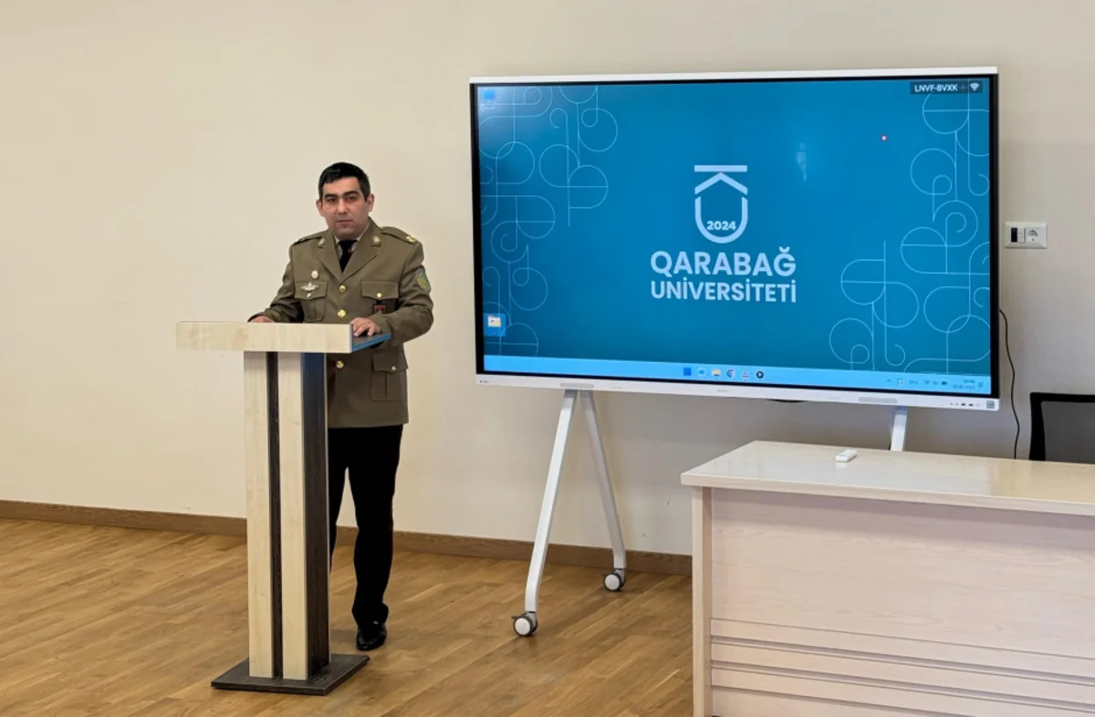 FHN Qarabağ Universitetində nümunəvi dərs keçib