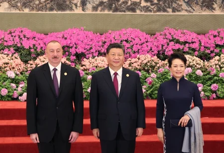 President of Azerbaijan attends reception for heads of state and government in Beijing