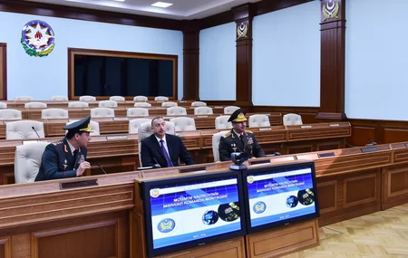 President Ilham Aliyev attended the opening of a new administrative building of General Staff of Armed Forces