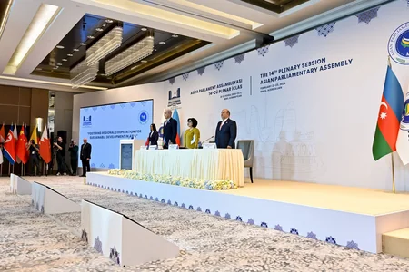 Bakıda Asiya Parlament Assambleyasının 14-cü plenar sessiyasının ilk gününə yekun vurulub - YENİLƏNİB