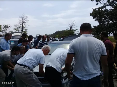 Cəlilabadda minik və yük maşınları toqquşub - FOTO