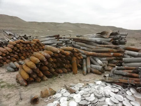 Xızıda 116 ədəd partlamamış hərbi sursat aşkar edilib