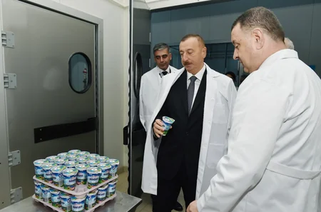 Prezident Abşeron rayonunda “Zəhmət-Ruzi” MMC-nin fəaliyyəti ilə tanış olub