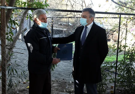 Daha 43 şəhid ailəsi və Qarabağ müharibəsi əlilinə ev verildi