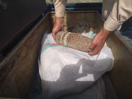 Ağstafada top mərmisi tapılıb