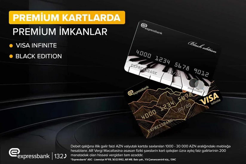 Expressbank VISA Infinite kartında premium imkanlar